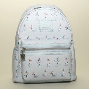 Disney Loungefly Frozen II Olaf Ice Blue Mini Backpack Rare NWT